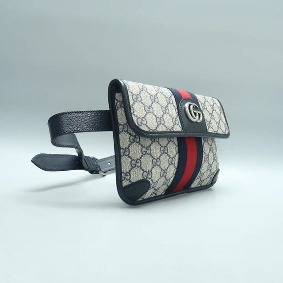 GUCCI Ophidia Navy Canvas Shoulder Bag 1026-123124 - Picture 3 of 12